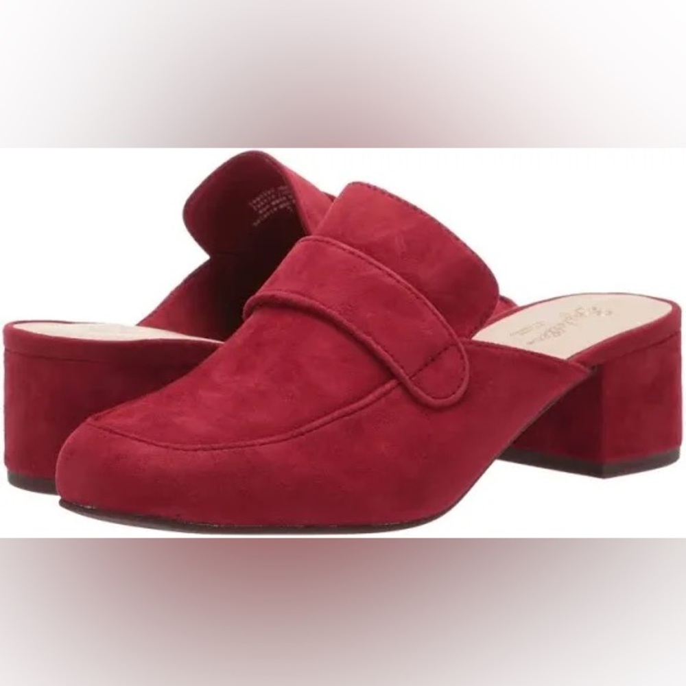 Seychelles Women's Red Suede Mimic Mules Size 10 Never worn